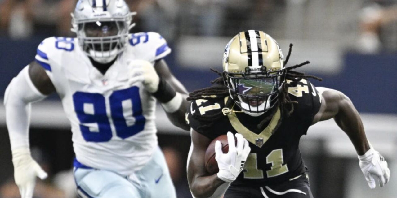 Los Saints frenan racha de 16 triunfos de Cowboys en casa, con paliza 44-19 y 4 TDs de Kamara