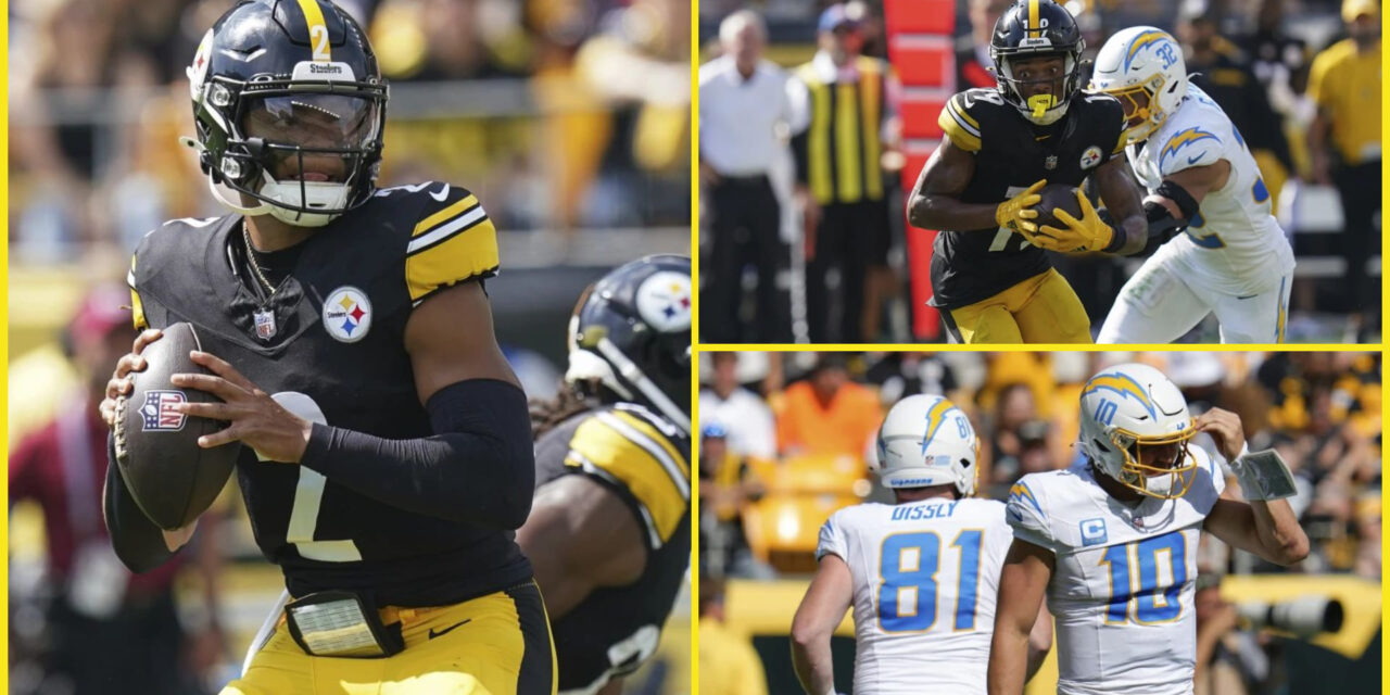 Justin Fields brilla y Steelers siguen invictos con victoria por 20-10 sobre Chargers