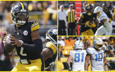 Justin Fields brilla y Steelers siguen invictos con victoria por 20-10 sobre Chargers