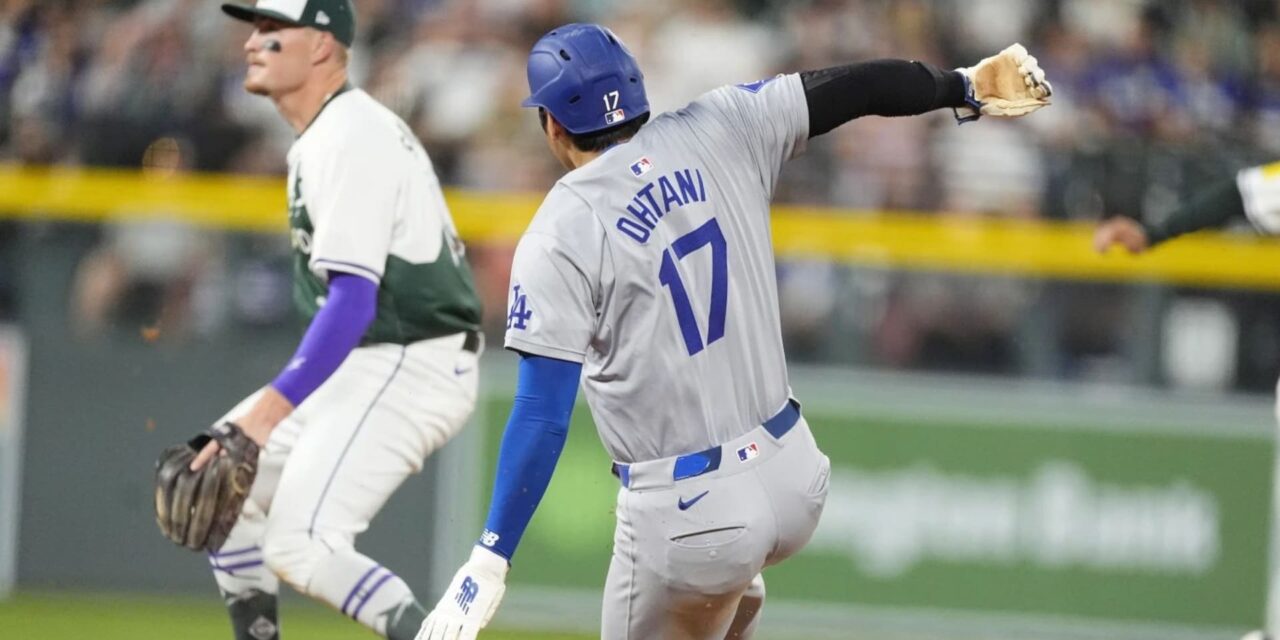 Ohtani se acerca al líder bateador Arráez buscando la triple corona; Dodgers arrollan 13-2 a Rockies