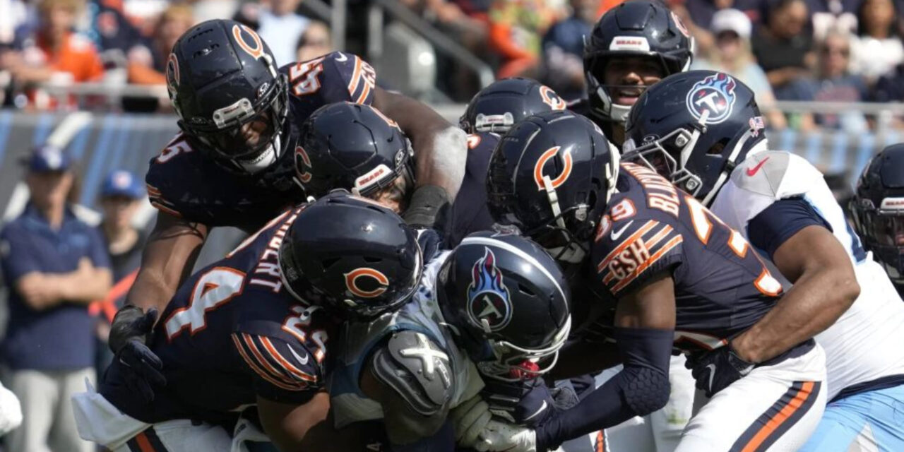 Caleb Williams sufre en su debut, pero su defensiva lo salva en triunfo de Bears 24-17 sobre Titans