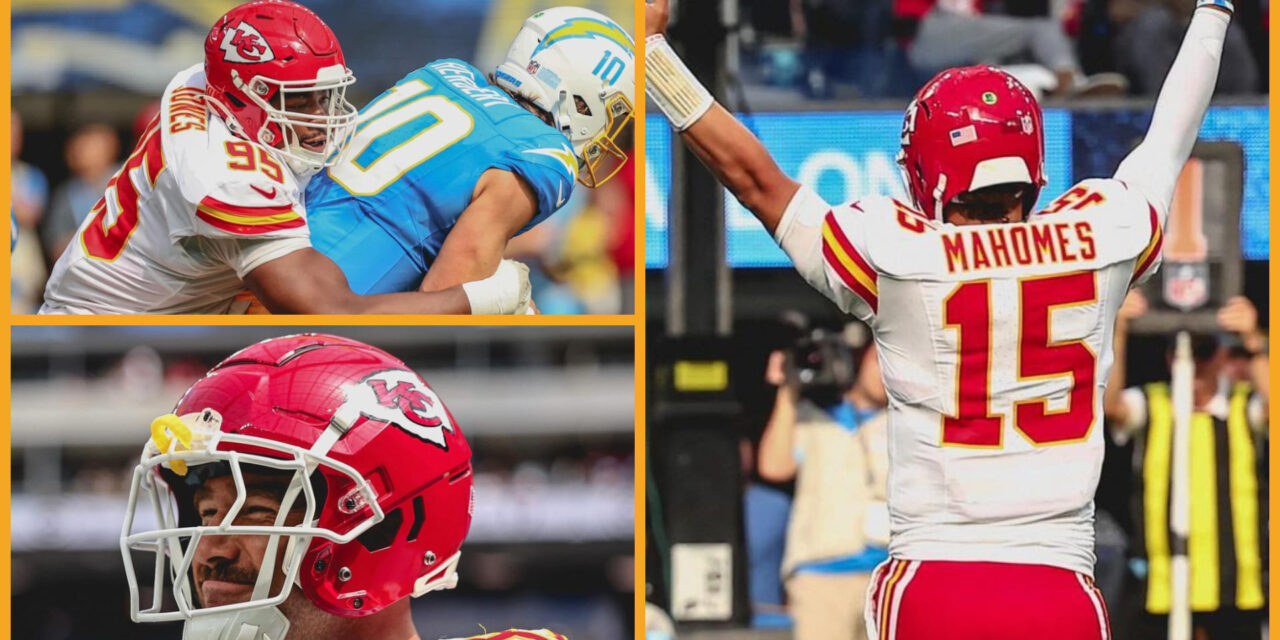 Mahomes y Kelce ayudan a Chiefs a remontar para vencer 17-a Chargers