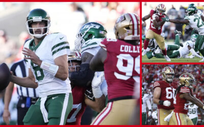 49ers arruinan regreso de Aaron Rodgers con una imponente victoria sobre los Jets, 32-19