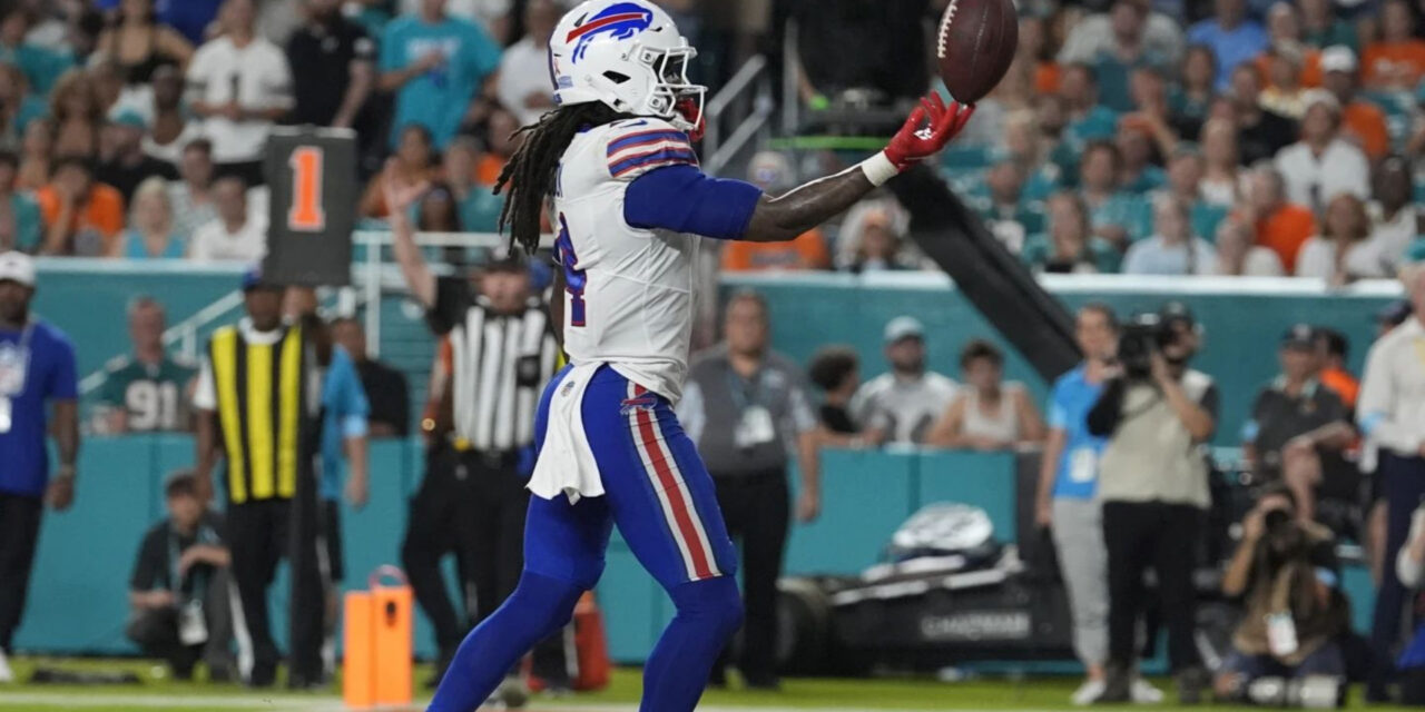 Cook anota 3 touchdowns y lleva a Bills a paliza de 31-10 sobre Dolphins, que pierden a Tagovailoa