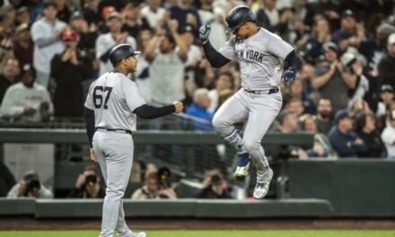 Soto llega a 40 jonrones y Yankees apabullan 11-2 a Marineros