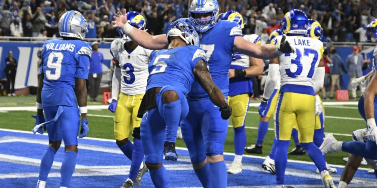 Anotación de 1 yarda de Montgomery en tiempo extra da triunfo a Lions 26-20 ante los Rams