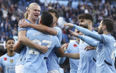Haaland lleva a Manchester City a la cima de la Premier League