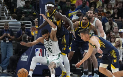 Siakam aporta 29 puntos y triple decisivo para victoria de Pacers sobre Celtics, 135-132 en alague