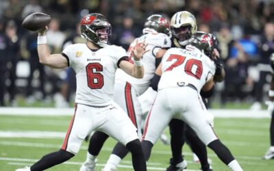 Mayfield lanza cuatro pases de TD en la victoria de los Bucs 51-27 sobre los Saints