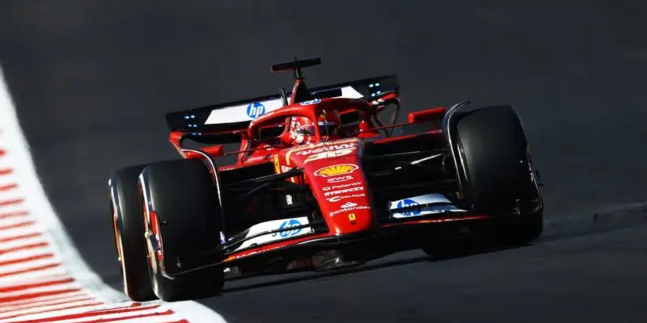 Ferrari termina con ‘reinado’ de Verstappen en GP de EU; Checo 7º