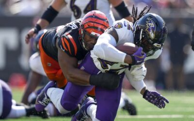 Gol de campo de Tucker después de largo acarreo de Henry da triunfo a Ravens 41-38 ante Bengals