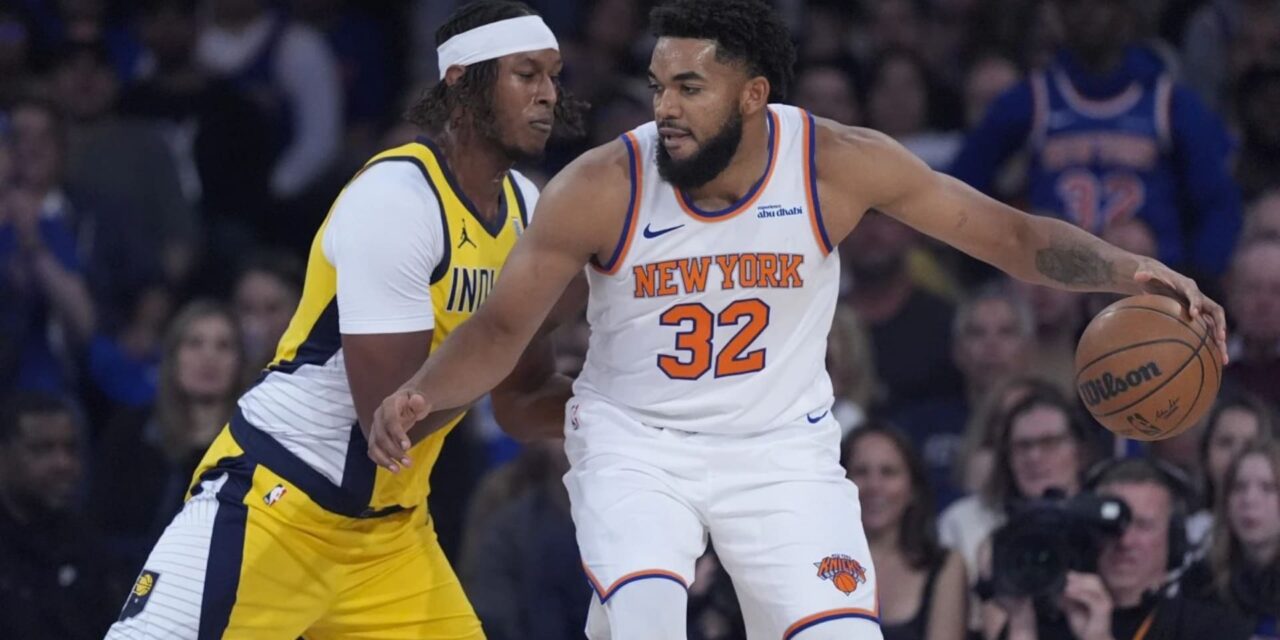 Towns y Brunson llevan a Knicks a victoria de 123-98 sobre los Pacers al debutar en casa