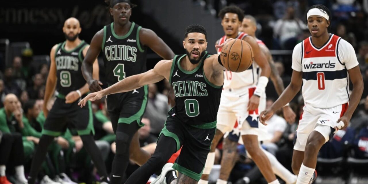 Tatum y Brown brillan en paliza de 122-102 propinada por Celtics en Washington