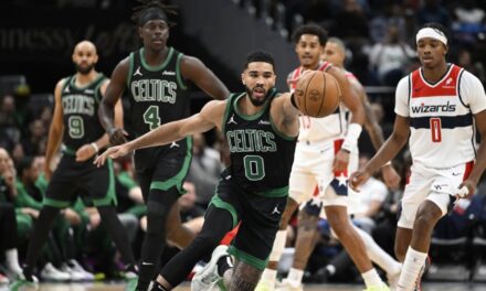 Tatum y Brown brillan en paliza de 122-102 propinada por Celtics en Washington