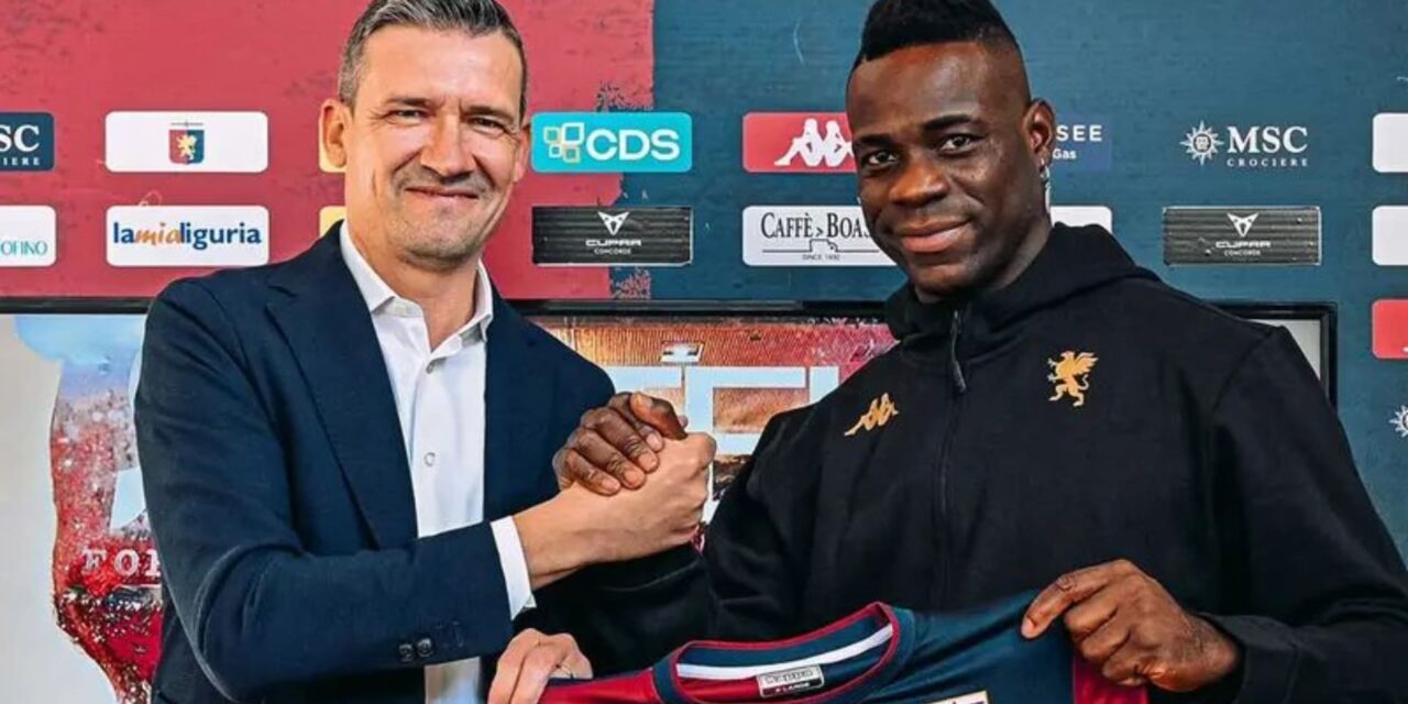 Balotelli se une al mexicano Johan Vásquez en el Génova