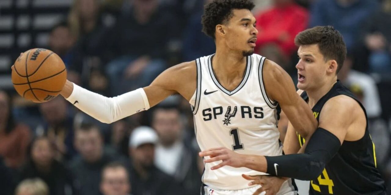 Wembanyama suma 25 puntos y 9 rebotes en victoria de Spurs, 106-88 sobre Jazz