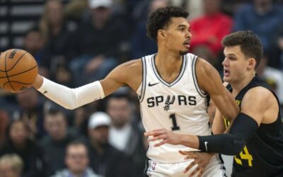 Wembanyama suma 25 puntos y 9 rebotes en victoria de Spurs, 106-88 sobre Jazz