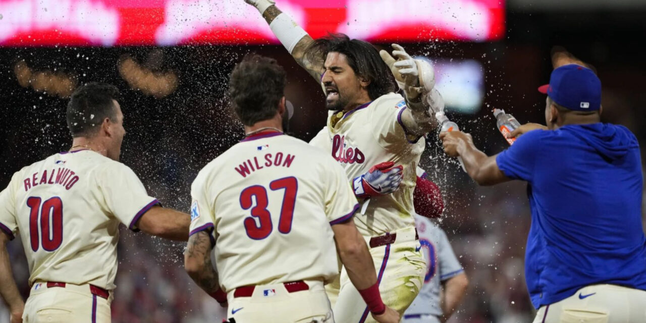 Castellanos gana Juego 2 con sencillo en la 9na y Filis superan 7-6 a Mets para igualar la serie