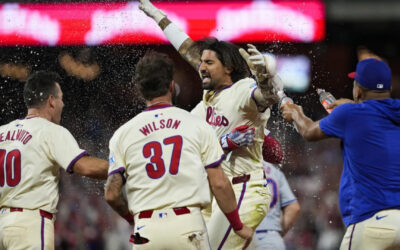 Castellanos gana Juego 2 con sencillo en la 9na y Filis superan 7-6 a Mets para igualar la serie