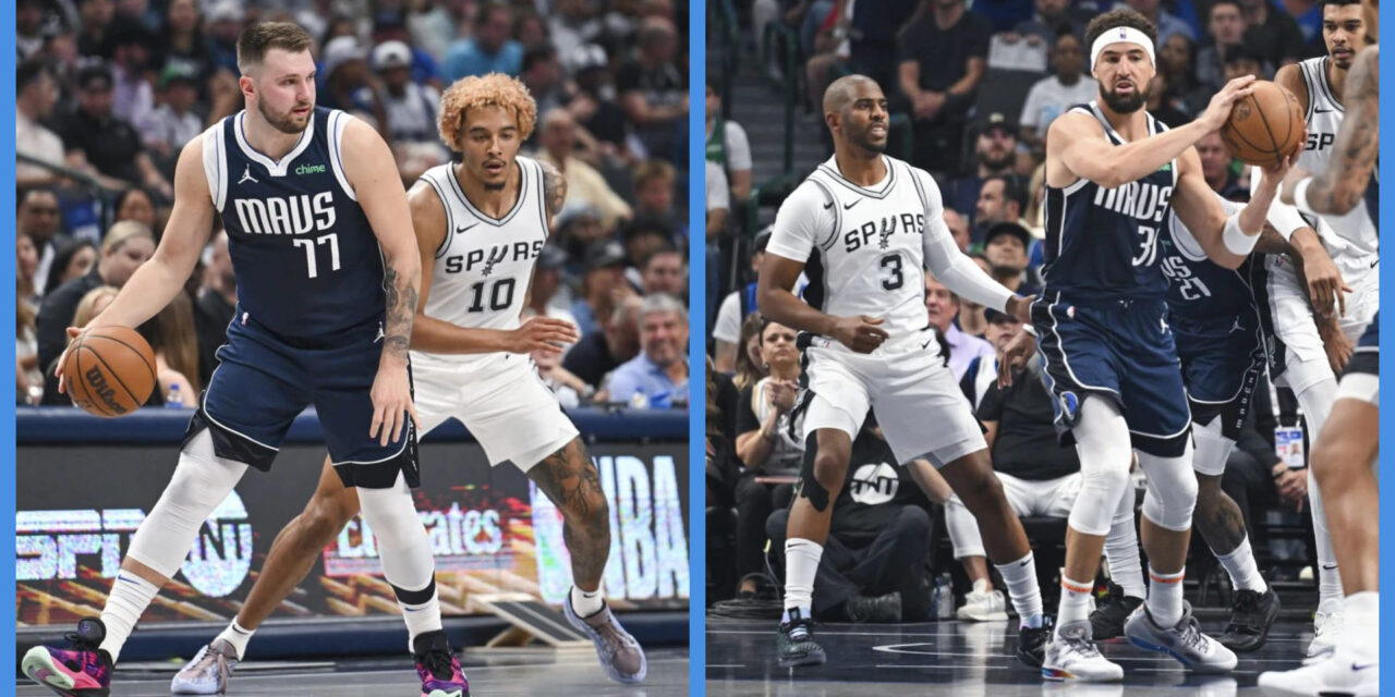 Doncic anota 28 y Thompson suma 22 en su debut con Mavs, que vencen a Spurs 120-109