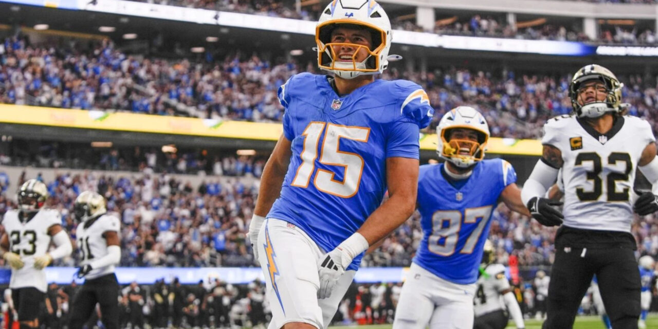 Dos touchdowns de McConkey llevan al triunfo 26-8 de Chargers ante Saints