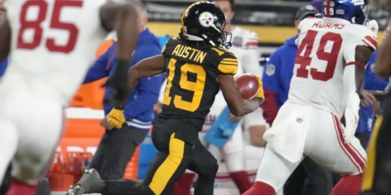 Calvin Austin III anota un par de veces y los Steelers derrotan 26-18 a Giants