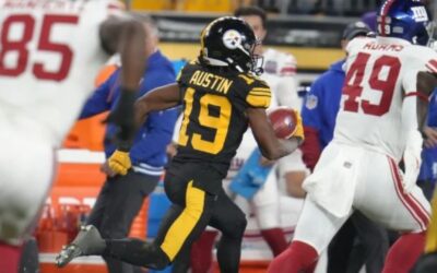 Calvin Austin III anota un par de veces y los Steelers derrotan 26-18 a Giants