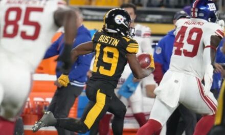 Calvin Austin III anota un par de veces y los Steelers derrotan 26-18 a Giants