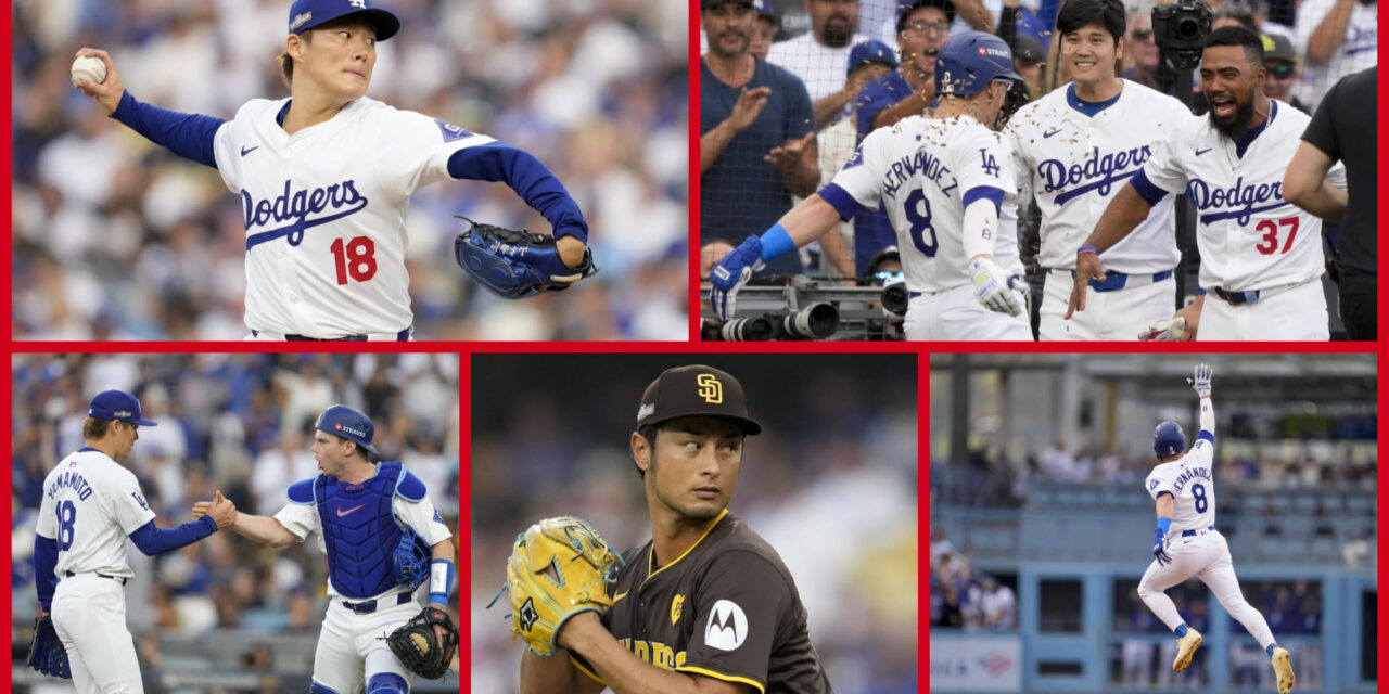 Yamamoto vence a Darvish en duelo japonés y Dodgers ganan a Padres para llegar a Serie de Campeonato