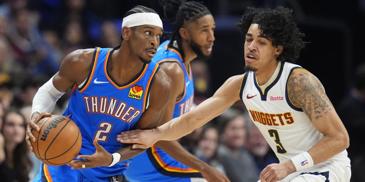 Gilgeous-Alexander y Holmgren guían a Thunder a paliza 102-87 sobre Nuggets