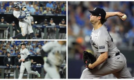 Joya de pitcheo de Cole da a Yankees triunfo de 3-1 sobre Reales, para avanzar a Serie de Campeonato