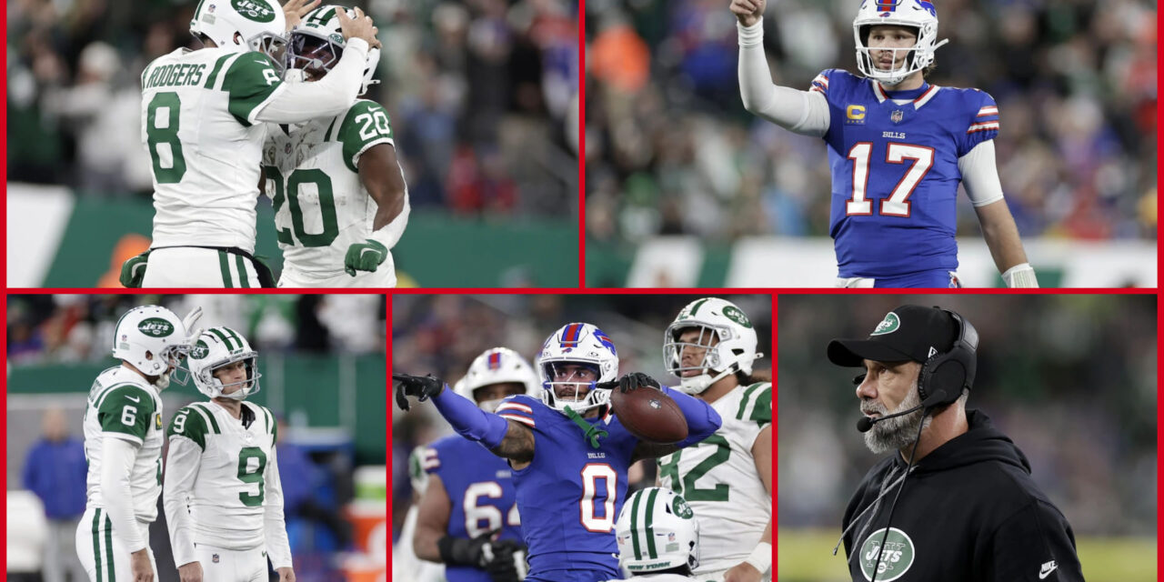 Bills remontan para vencer 23-20 a Jets, que no se salvan ni con un Hail Mary de Rodgers