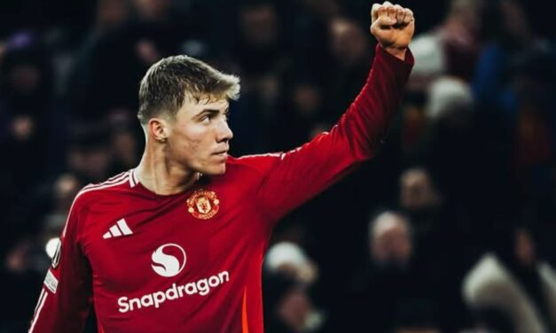 Doblete de Hojlund asegura debut triunfal de Amorim con Man United en Liga Europa