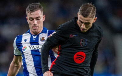 El Barcelona se estrella en visita a la Real Sociedad al caer 1-0