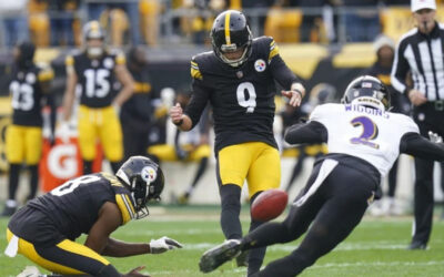 Boswell anota 6 goles de campo y Steelers contienen a Lamar Jackson en victoria 18-16 sobre Ravens