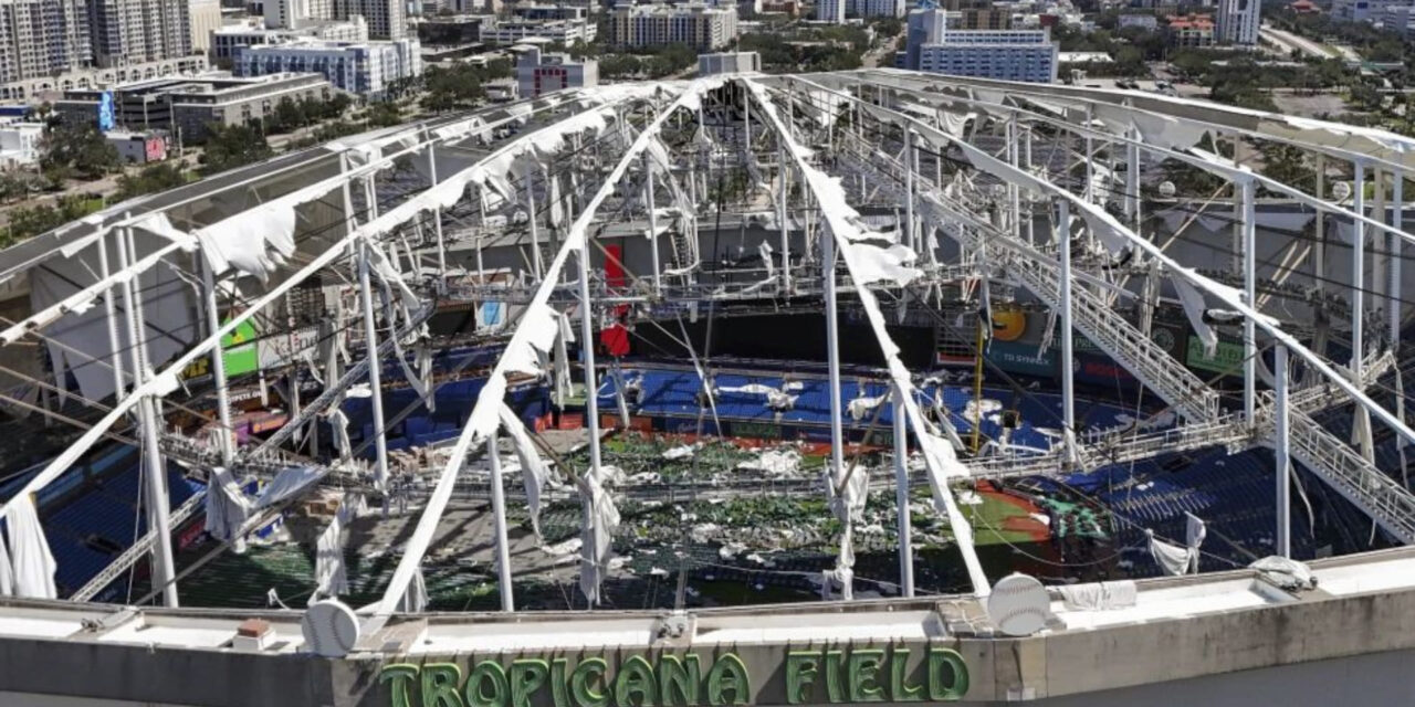 St. Petersburg aprueba reparación por 23 millones al techo del Tropicana Field, dañado por huracán