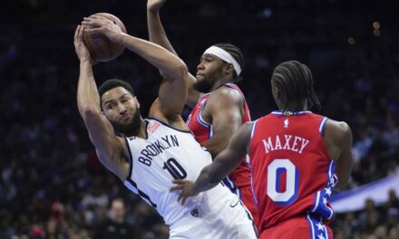 McCain y Maxey ayudan en remontada de 76ers, que vencen 113-98 a Nets y cortan racha de 5 derrotas