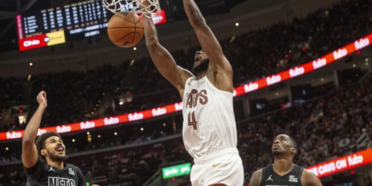 Mobley anota 23 puntos y Cavs siguen invictos tras remontar ante Nets