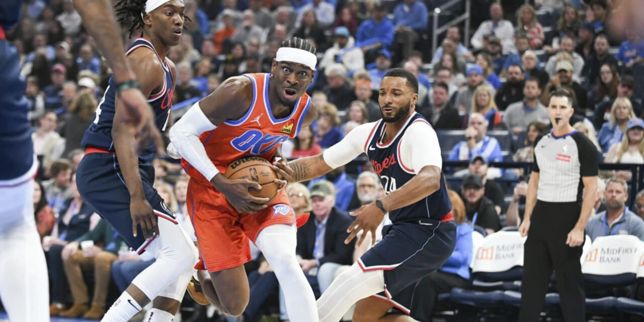 Gilgeous-Alexander anota récord personal de 45 puntos y Thunder vence 134-128 a Clippers