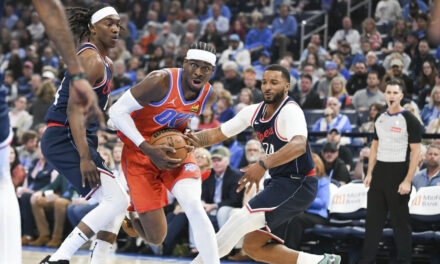 Gilgeous-Alexander anota récord personal de 45 puntos y Thunder vence 134-128 a Clippers