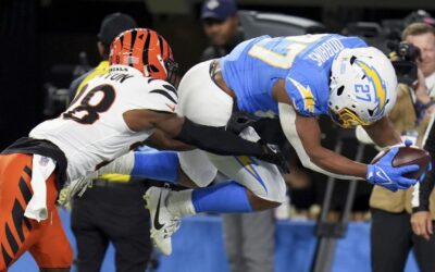 Chargers se imponen 34-27 a Bengals con TD tardío de Dobbins luego de perder ventaja de 21 puntos