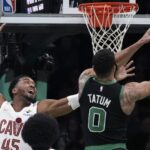 Celtics superan 120-117 a Cavaliers, que sufren su 1ra derrota en la campaña