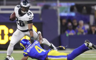Saquon Barkley establece récord de los Eagles con 255 yardas y 2 TDs en victoria 37-20 sobre Rams