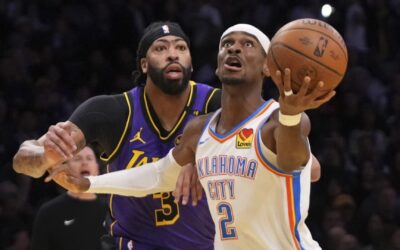 Gilgeous-Alexander anota 36 puntos y Thunder derrota a Lakers por 101-93 en NBA Cup