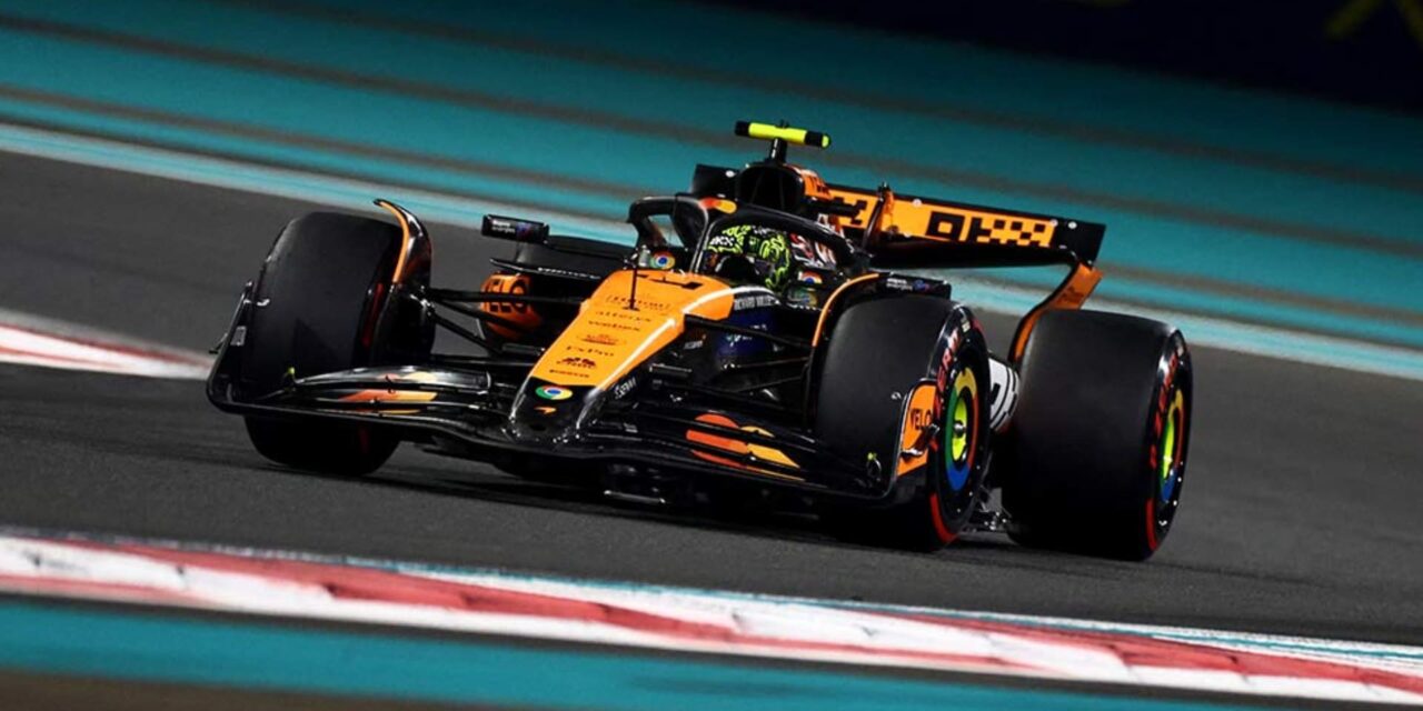 Lando Norris celebra día perfecto tras la ‘pole’ en Abu Dhabi