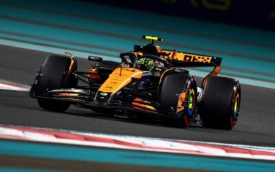 Lando Norris celebra día perfecto tras la ‘pole’ en Abu Dhabi