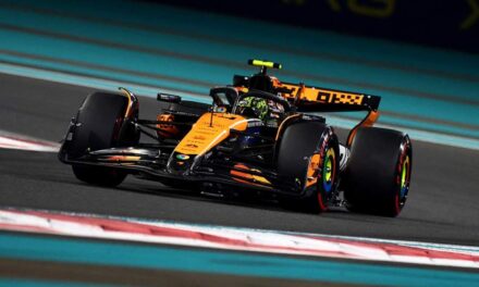 Lando Norris celebra día perfecto tras la ‘pole’ en Abu Dhabi