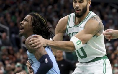 Ja Morant anota 32 y ayuda a Grizzlies a vencer 127-121 a Celtics