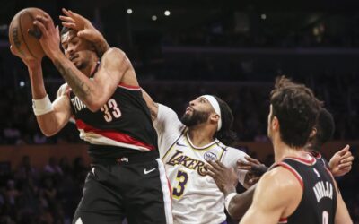 Sin LeBron James, los Lakers superan a los Trail Blazers 107-98 y rompen racha de 3 derrotas