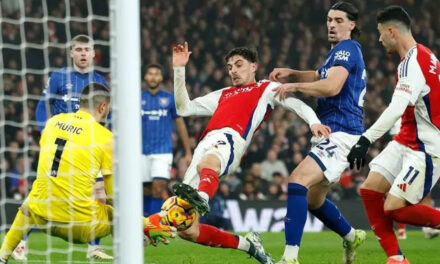 Havertz logró el gol del triunfo del Arsenal sobre el Ipswich en el cierre del ‘Boxing Day’